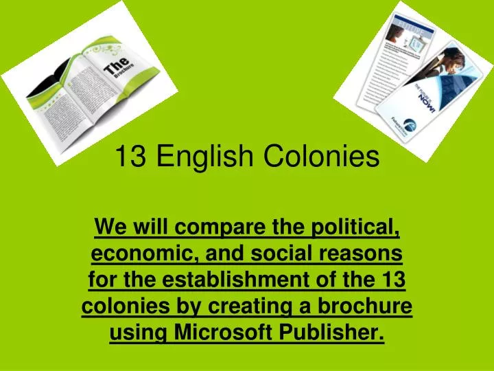 13 english colonies