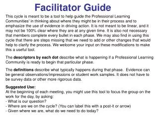 Facilitator Guide