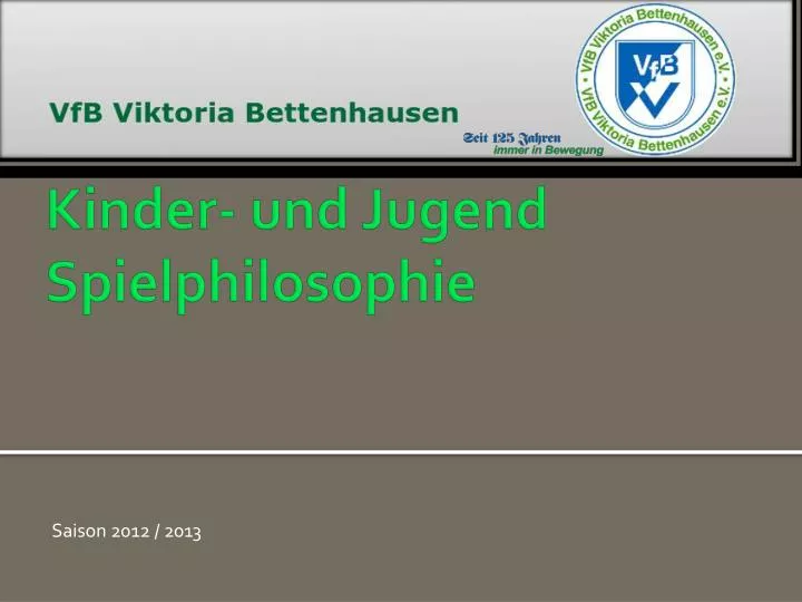 fu ball kinder und jugend spielphilosophie