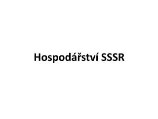 hospod stv sssr