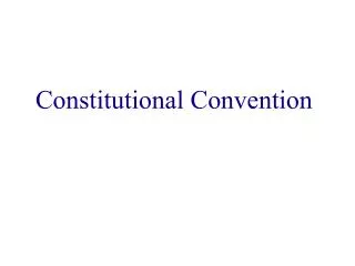 Constitutional Convention