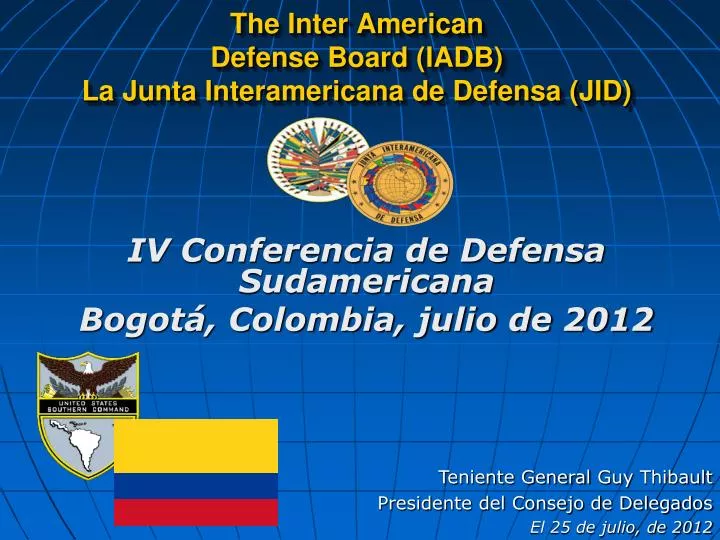 the inter american defense board iadb la junta interamericana de defensa jid