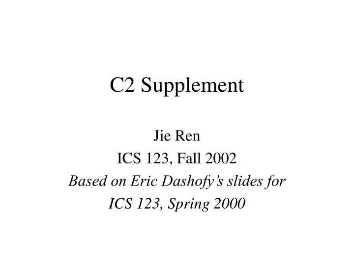 c2 supplement