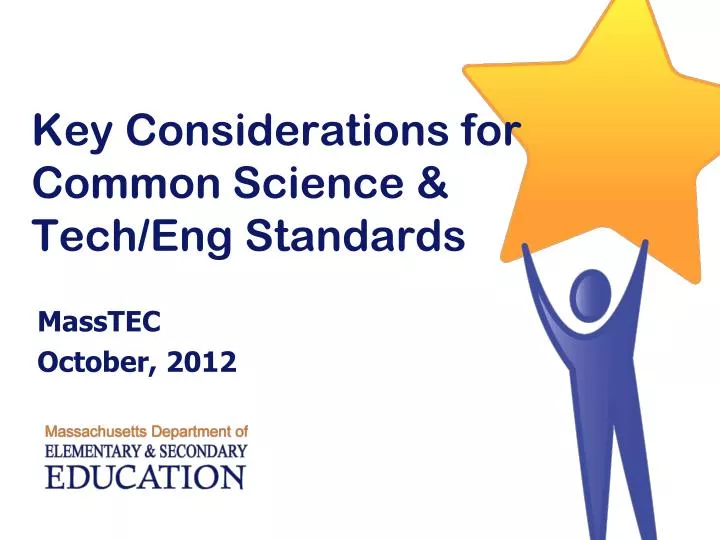 key considerations for common science tech eng standards