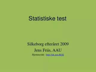 statistiske test