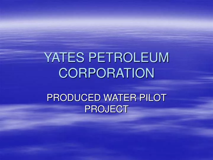 yates petroleum corporation