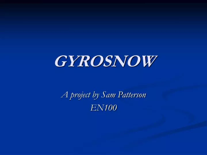 gyrosnow