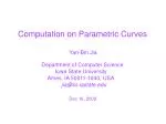 Computational Methods for Parametric Curve Analysis - slide 1