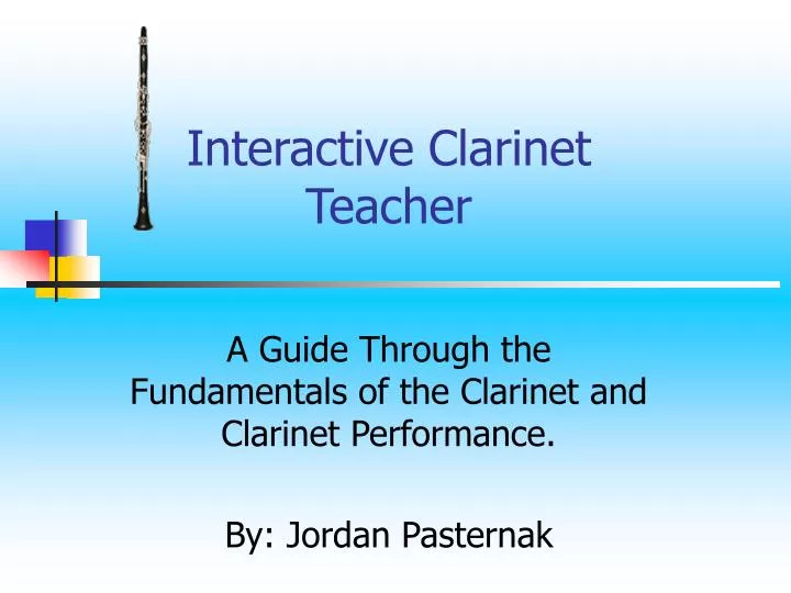 interactive clarinet teacher