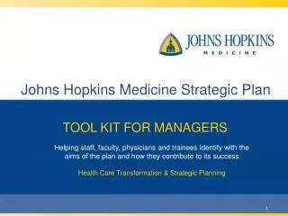 Johns Hopkins Medicine Strategic Plan