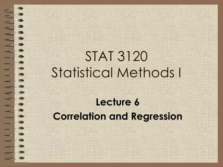 stat 3120 statistical methods i
