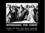WITNESSING FOR CHRIST - slide 1