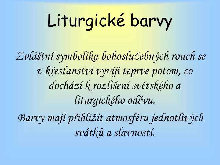 liturgick barvy