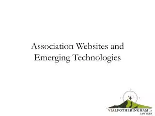 Association Websites and Emerging Technologies