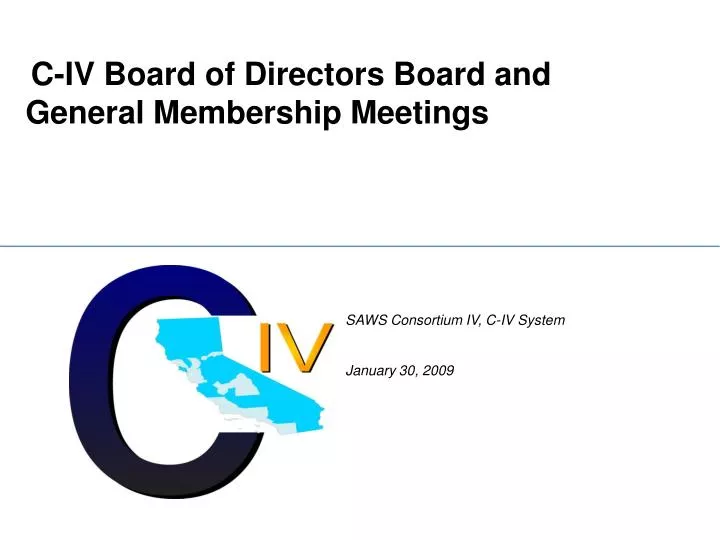 c iv board of directors board and general membership meetings