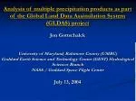 Background – GLDAS  Land Information System (LIS)