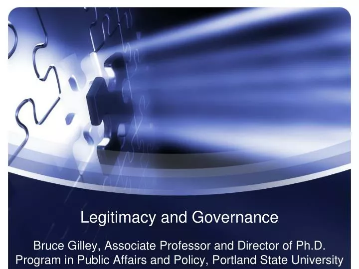 legitimacy and governance