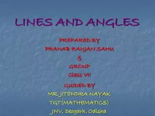 lines and angles