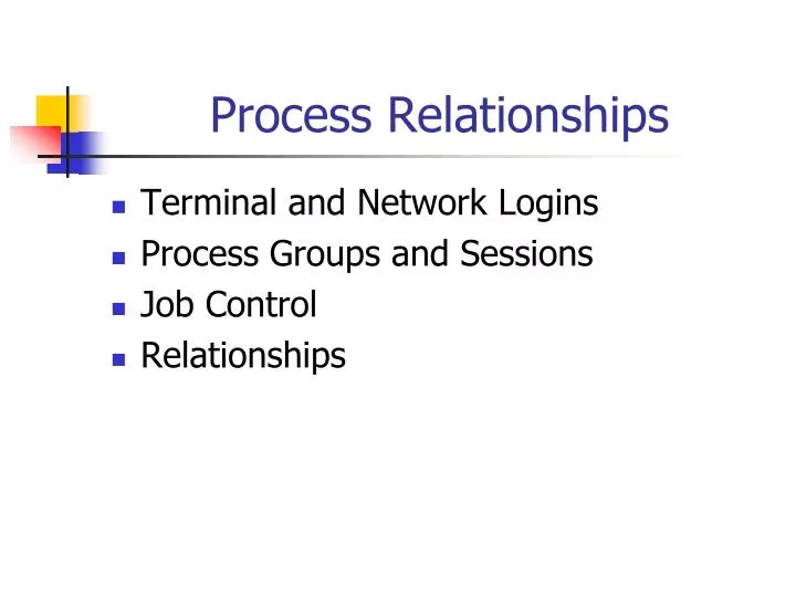 process relationships
