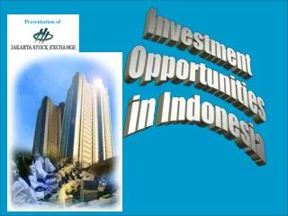 Investment Opportunities in Indonesia