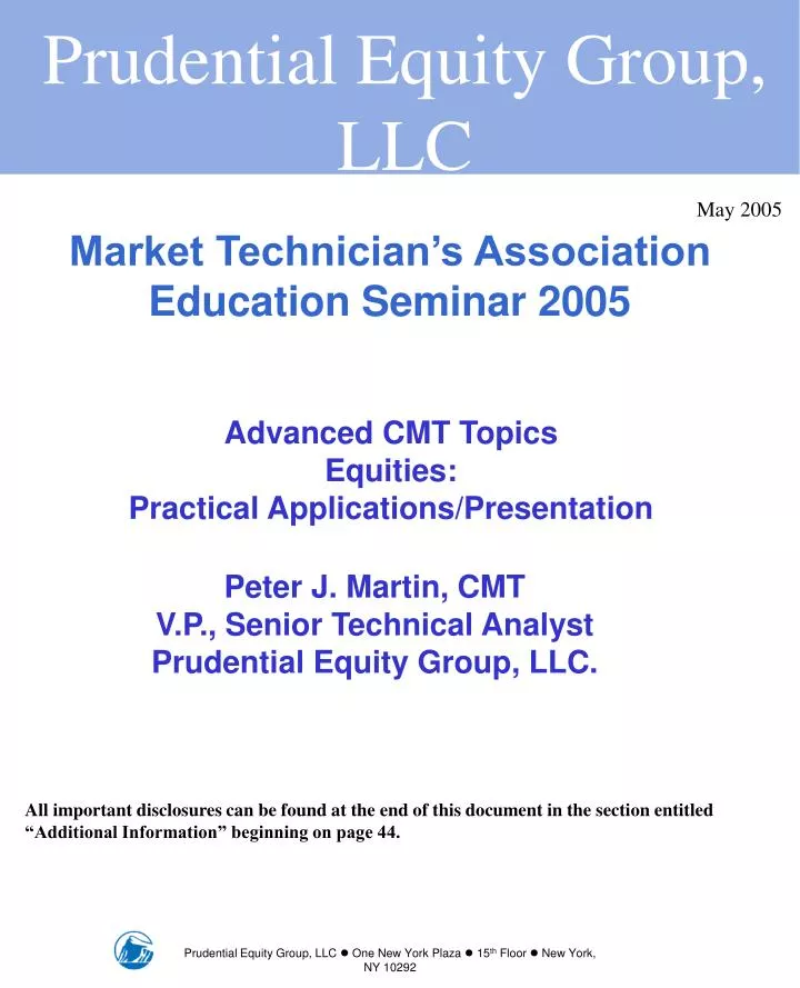 market technician s association education seminar 2005