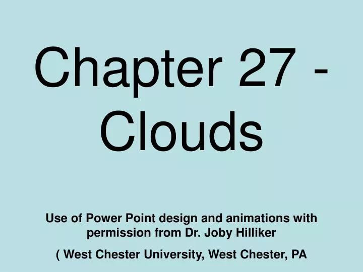 chapter 27 clouds