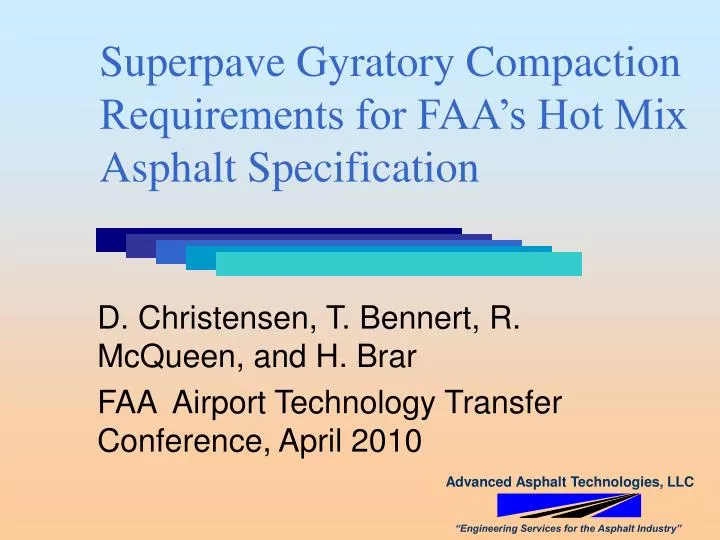 superpave gyratory compaction requirements for faa s hot mix asphalt specification