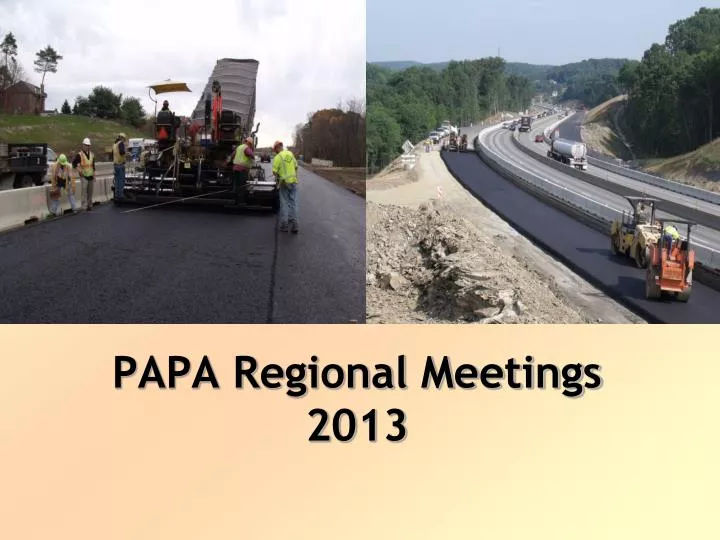 papa regional meetings 2013