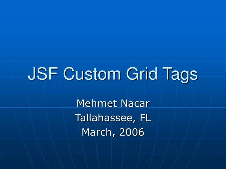 jsf custom grid tags