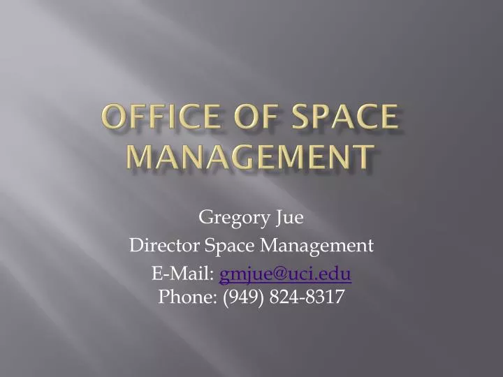 office of space management