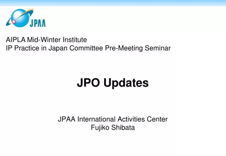 jpo updates