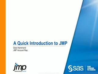 A Quick Introduction to JMP