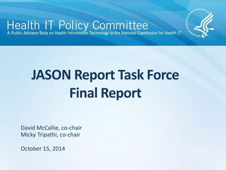 jason report task force final report