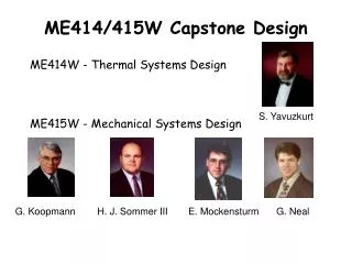 me414 415w capstone design