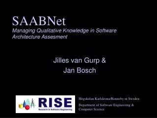 Managing Qualitative Knowledge in Software Architecture Assesment