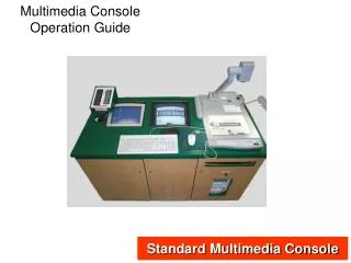 Multimedia Console Operation Guide