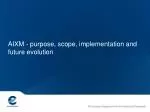 AIXM – why necessary - slide 1