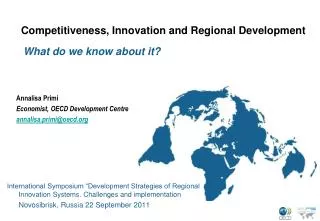 Competitiveness, Innovation and Regional Development