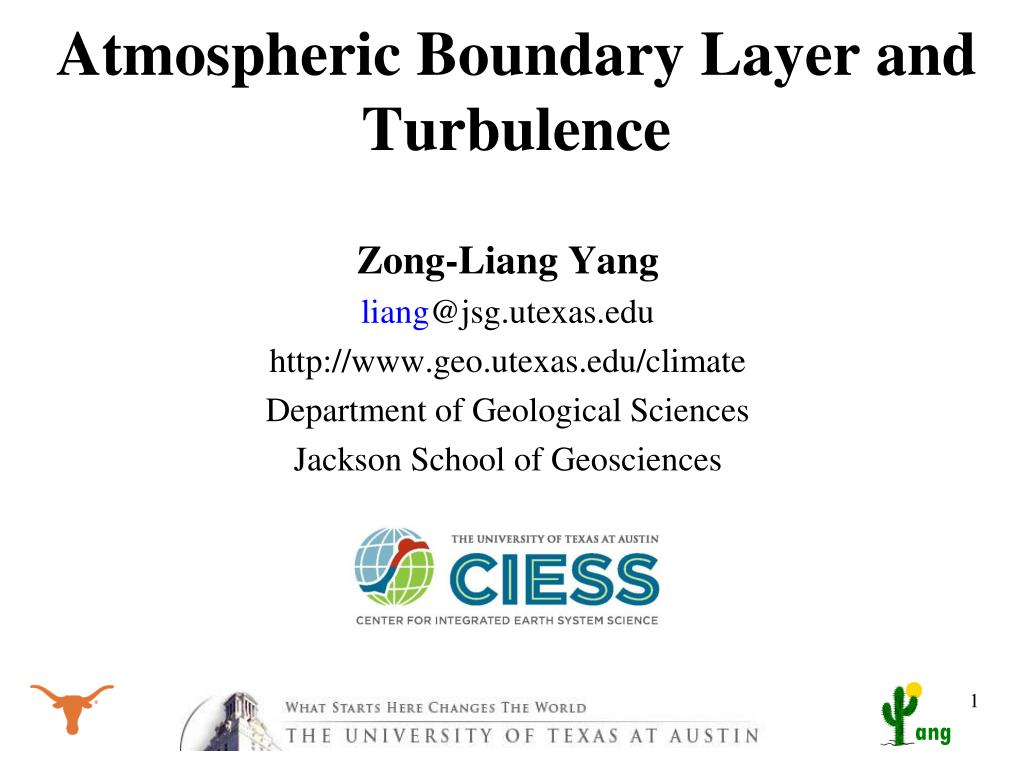 PPT - Atmospheric Boundary Layer and Turbulence PowerPoint Presentation ...