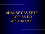 ANÁLISE DAS SETE IGREJAS DO APOCALIPSE - slide 1