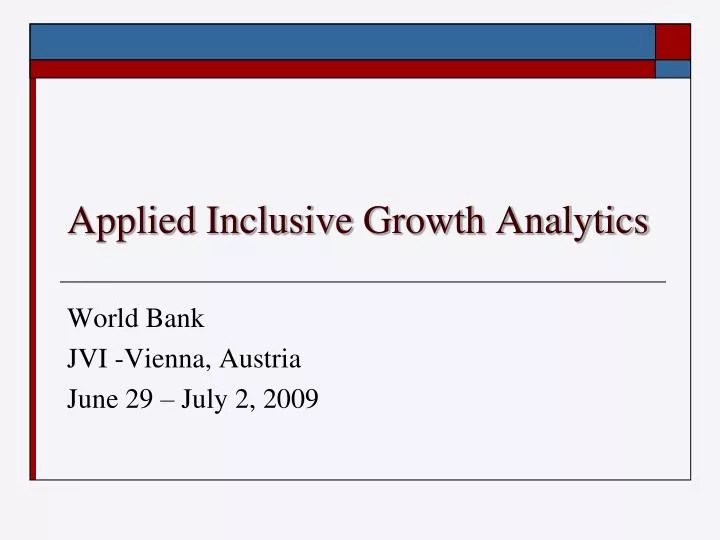 applied inclusive growth analytics