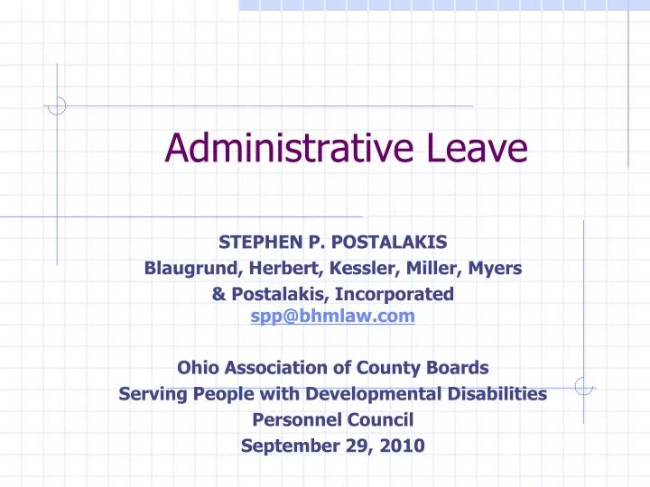 administrative leave