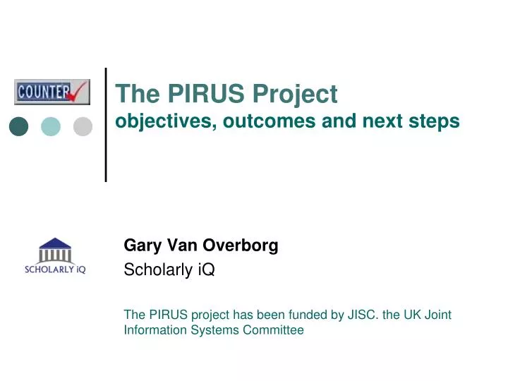 the pirus project objectives outcomes and next steps