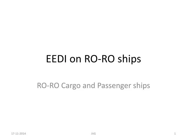 eedi on ro ro ships