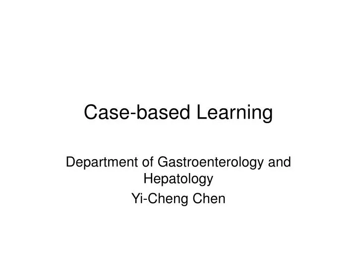 case based learning