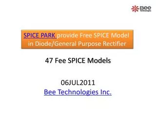 SPICE PARK provide Fre e SPICE Model in Diode/General Purpose Rectifier