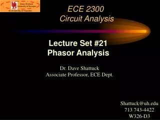 ECE 2300 Circuit Analysis