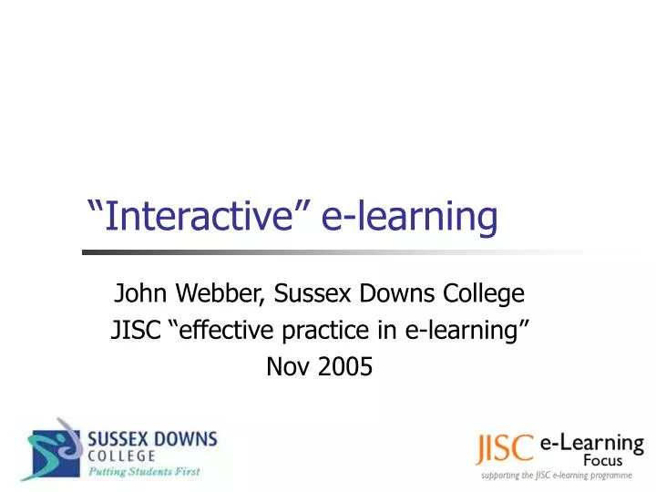 interactive e learning