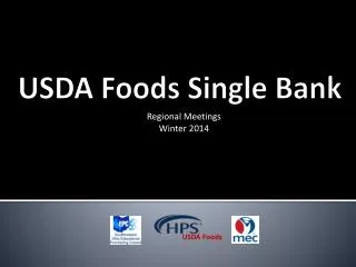 USDA Foods Single Bank