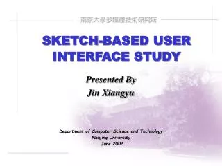 SKETCH-BASED USER INTERFACE STUDY
